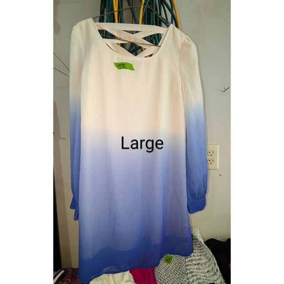 Women's Sz Large clothing lot of 14 Items - dresses hoodie pants tops intimates - Picture 2 of 15